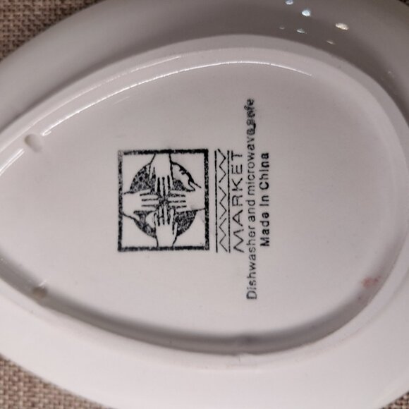 CIB MWW Market Set of 4 Easter 3D Egg Mini Plates Bunny Chick Iris Rose - Picture 11 of 12